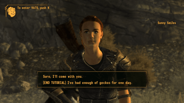 Fallout New Vegas - Follow Sunny Again or End Tutorial