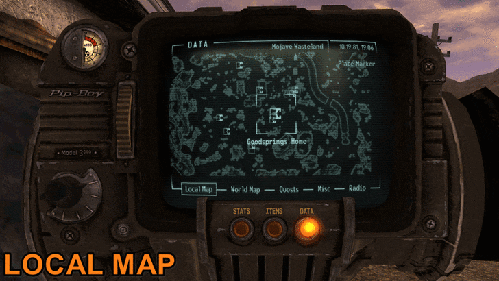 Fallout New Vegas - Map View