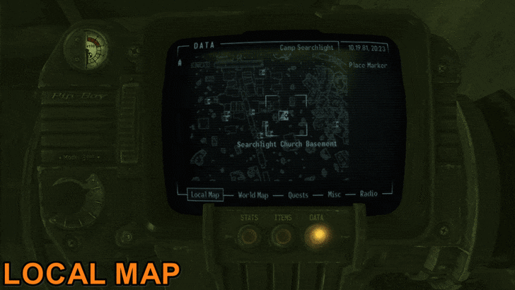 Fallout New Vegas - Map View