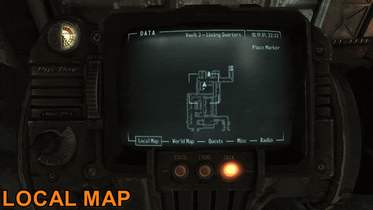 Fallout New Vegas - Map View