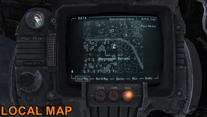 Fallout New Vegas - Map View