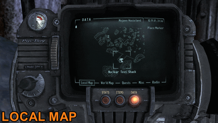 Fallout New Vegas - Map View