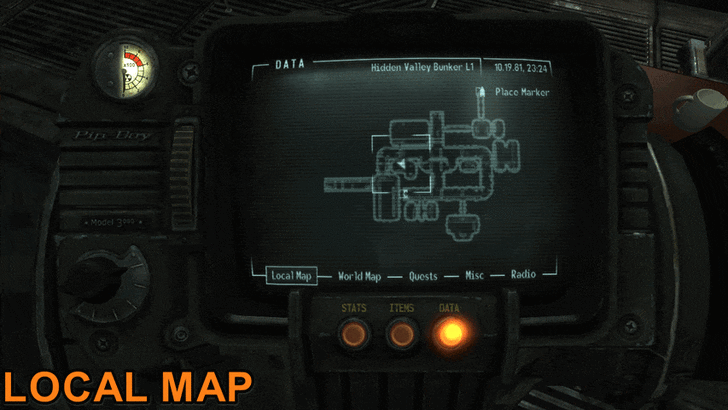 Fallout New Vegas - Map View