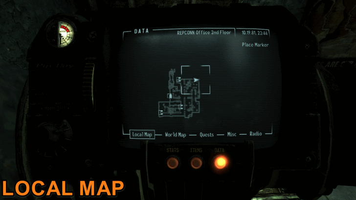 Fallout New Vegas - Map View