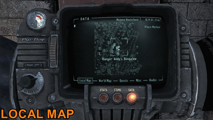 Fallout New Vegas - Map View