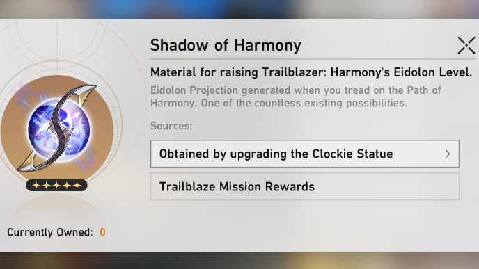 Honkai Star Rail - How to Get Harmony Trailblazer Eidolons - Use Shadow of Harmony to Unlock
