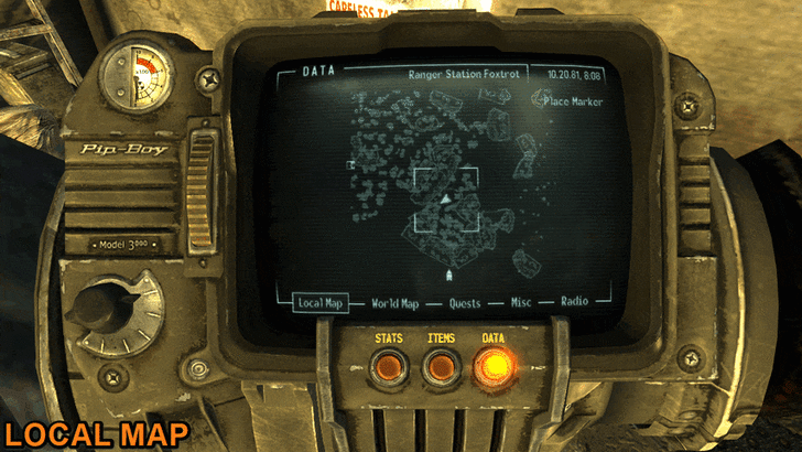 Fallout New Vegas - Map View