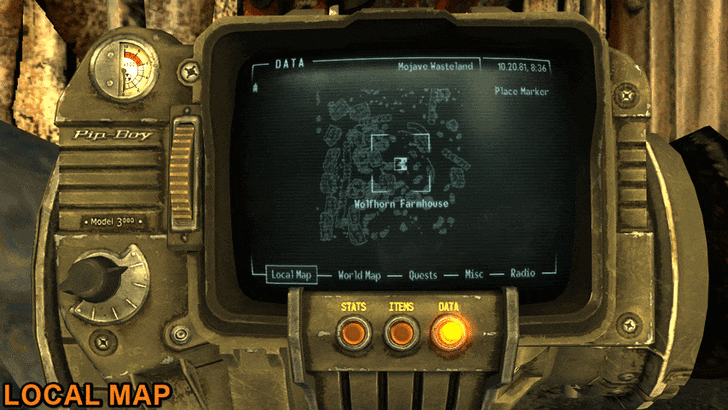 Fallout New Vegas - Map View