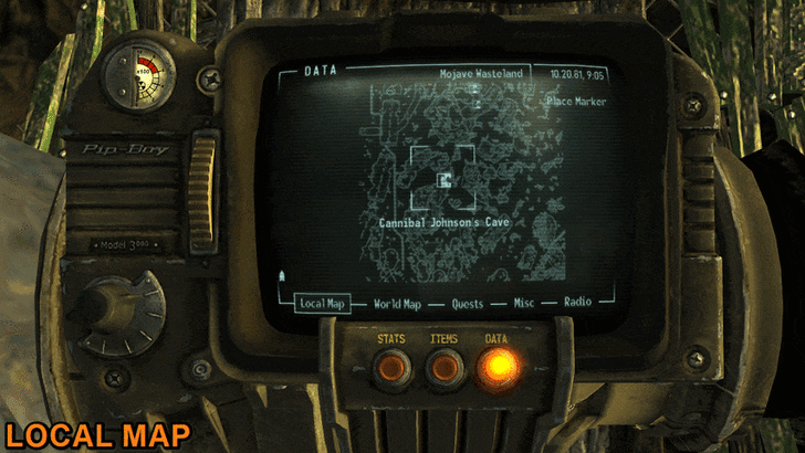 Fallout New Vegas - Map View