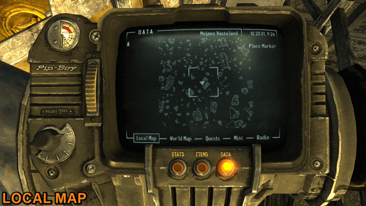 Fallout New Vegas - Map View