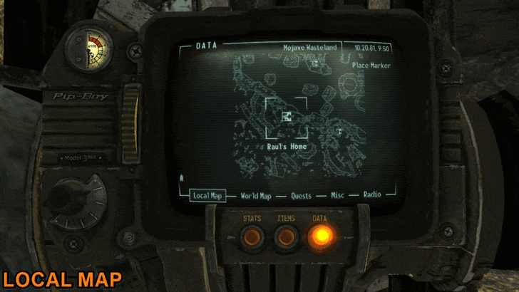 Fallout New Vegas - Map View