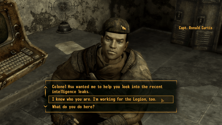 Fallout New Vegas - Talk to Capt. Curtis