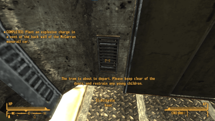 Fallout New Vegas - Plant the Bomb in the Monorail
