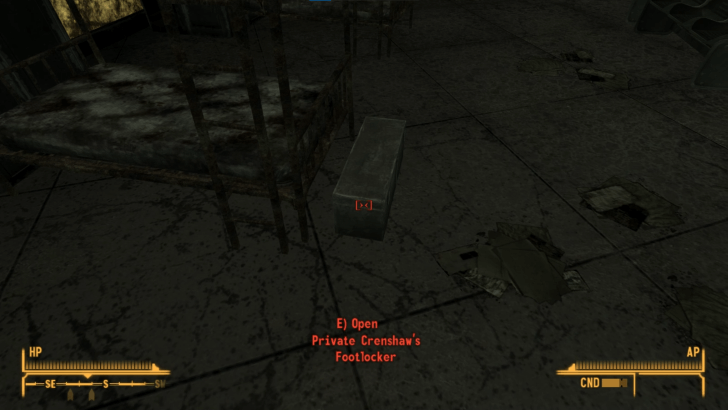 Fallout New Vegas - Plant the Items in the Footlocker
