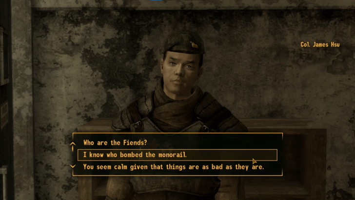 Fallout New Vegas - Talk to Hsu again