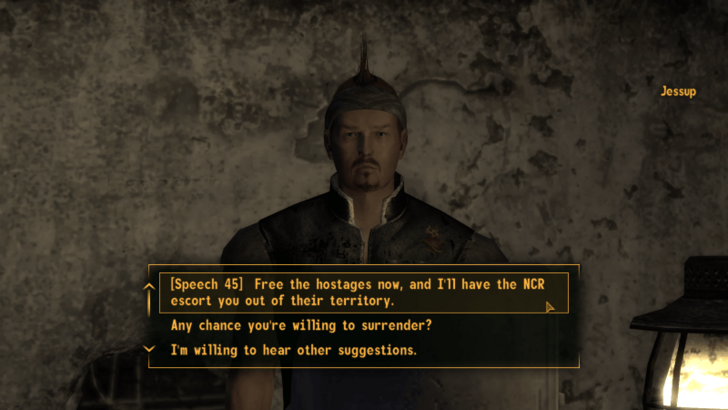 Fallout New Vegas - Negotiate with Jessup