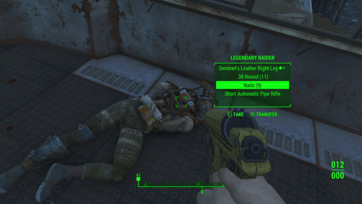 Fallout 4 - Nails from Dead Bodies