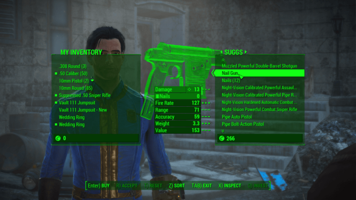 Fallout 4 - Nail Gun and Nails from Suggs