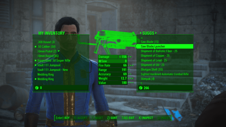 Fallout 4 - Saw Blade Launcher from Suggs