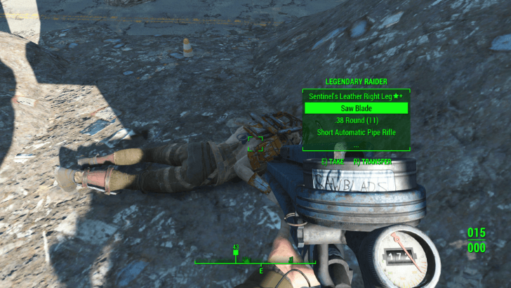 Fallout 4 - Saw Blades from Dead Bodies