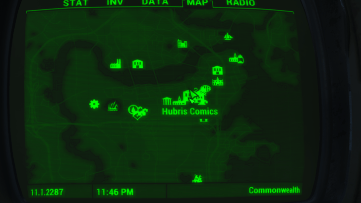 Fallout 4 - Hubris Comics Location