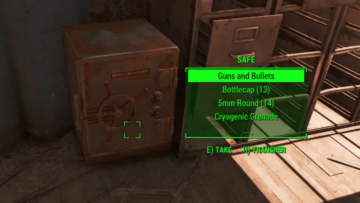 Fallout 4 Guns and Bullets 8 Overview Location