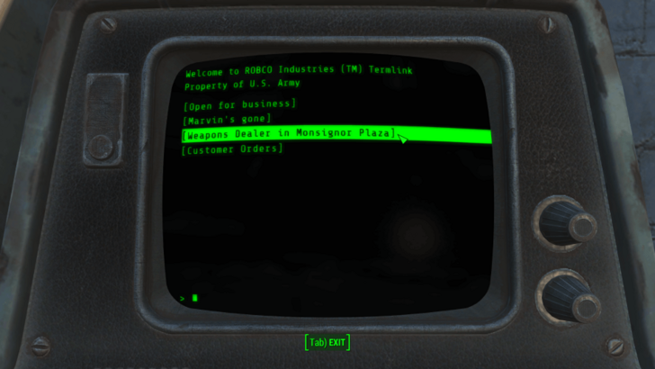 Fallout 4 - Interact with the Terminal Behind Suggs
