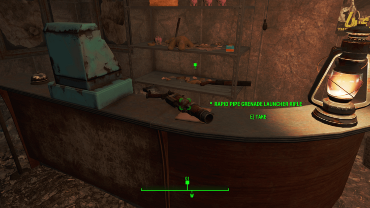 Fallout 4 - Rapid Pipe Grenade Launcher on the Counter