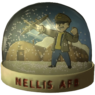Nellis AFB Snow Globe Model