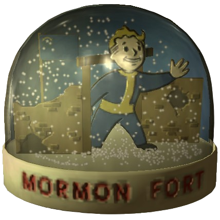 Mormon Fort Snow Globe Model