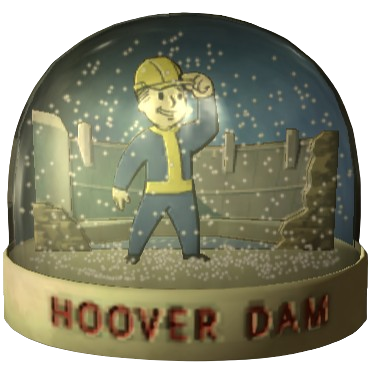 Hoover Dam Snow Globe Model 1