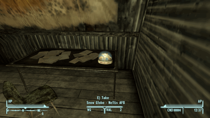Fallout New Vegas - Nellis AFB Snow Globe in Nellis Boomer Museum