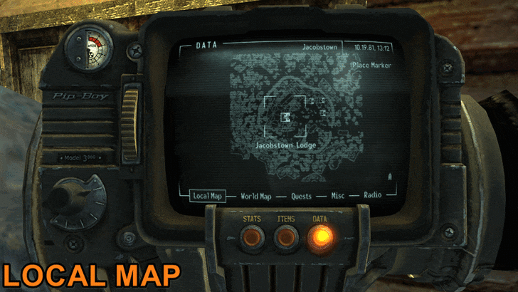 Fallout New Vegas - Mt. Charleston Snow Globe in Jacobstown Lodge Full Map