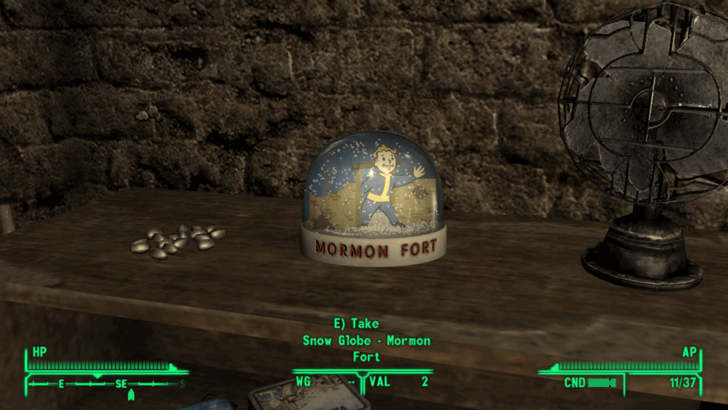 Fallout New Vegas - Snow Globe in Old Mormon Fort