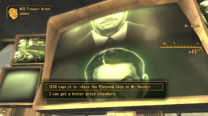 Fallout New Vegas The House Always Wins I Barter for Platinum Chip