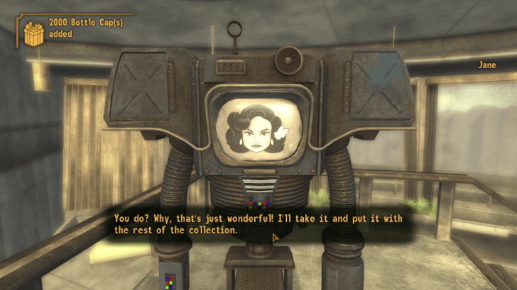 Fallout New Vegas The House Always Wins I Give Snowglobe to Jane