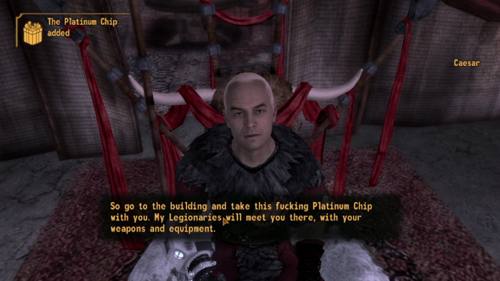 Fallout New Vegas The House Always Wins I Get Platinum Chip from Caesar