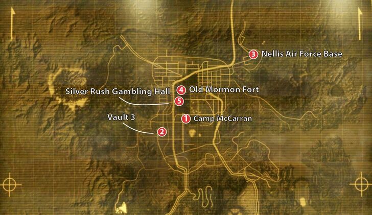 Fallout New Vegas Map