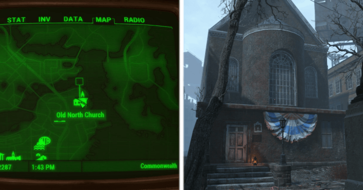 Fallout 4 - Old North Church Location