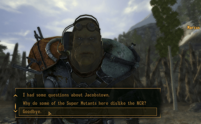 Speak to Marcus. - Unfriendly Persuasion