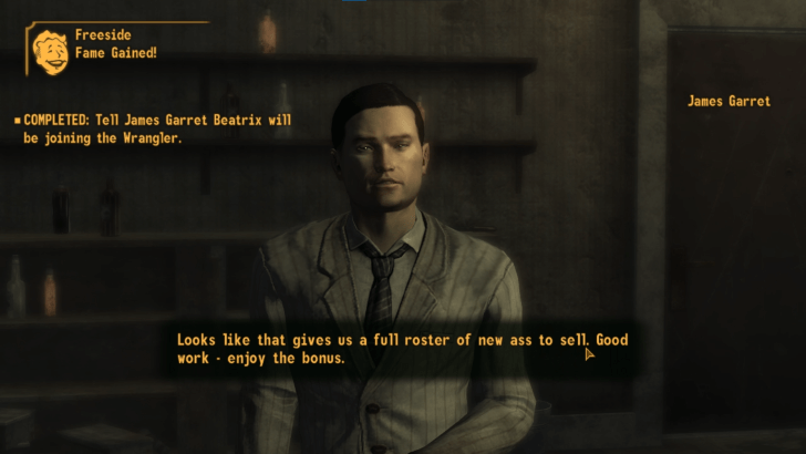 Fallout New Vegas - Talk to James again