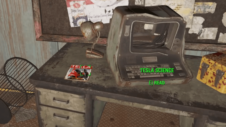 Fallout 4 Tesla Science Magazine 1 Overview Location