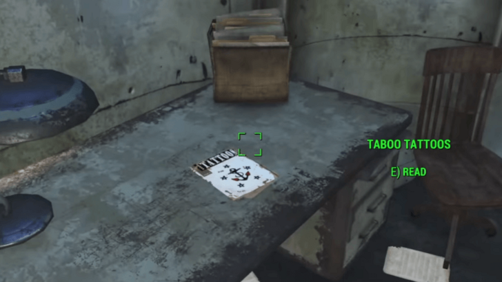 Fallout 4 Taboo Tattoos 2 Overview Location