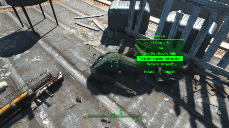 Fallout 4 - Grenade Launcher Schematics from Marvin