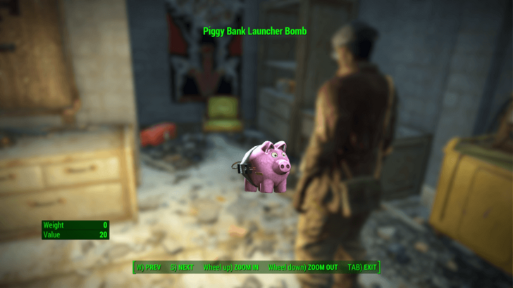 Fallout 4 - Piggy Bank Launcher Bomb