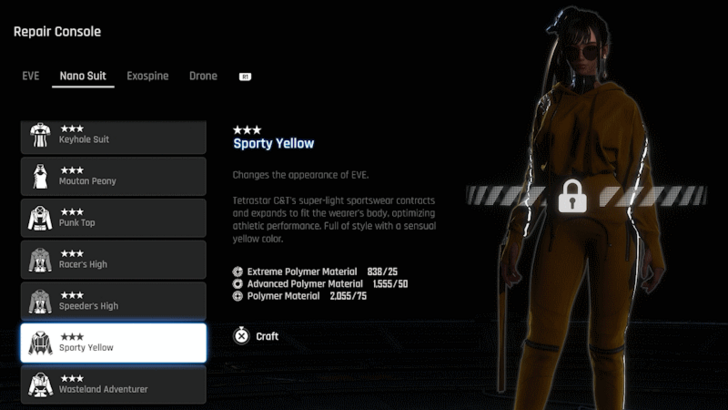 Stellar Blade - Outfit Blueprints for Crafting