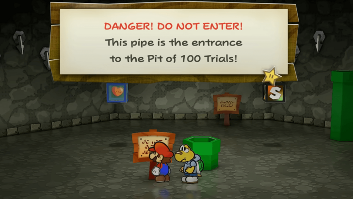 Paper Mario TTYD Switch Remake - Pit of 100 Trials Entrance