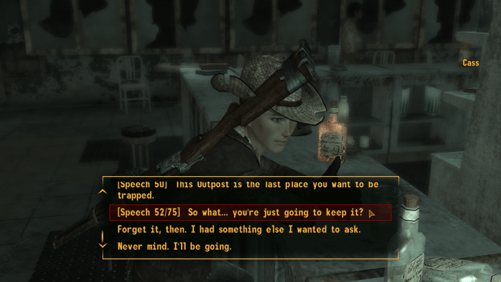 Fallout New Vegas - Negotiations with Cass