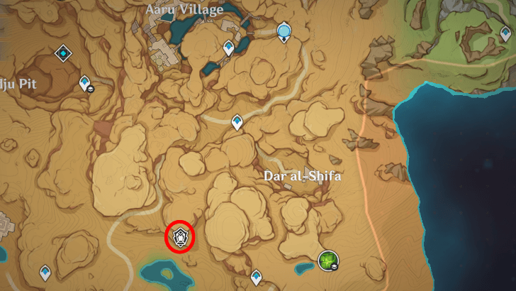 Genshin - Temple of Silence Location