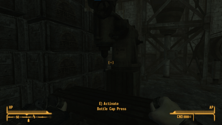 Fallout New Vegas - Disable the Bottle Cap Press